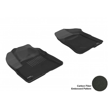 3D Maxpider KIA SORENTO 2011-2013 KAGU BLACK R1 Floor Mat L1KA00911509